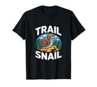 Trail Snail Mountain Biking Hiking Outdoor Adventure Value Graphic T-Shirt, Men, Black, L