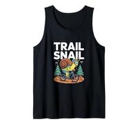 Trail Snail MTB Cycling Mountain Bike Funny Rider Tank Top