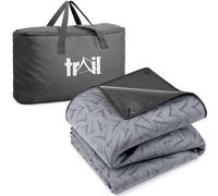 Trail Soft Fleece Tent Carpet - 220cm x 200cm, Universal Groundsheet Covering Mat with Insulating Foam Core & Waterproof PE Base, Fits Trail Brazen 4 Man Air Tent & Similar Sized Models