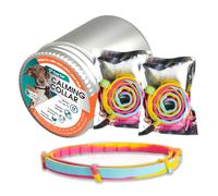 Trail Tail Calming Collar for Dogs, Dog Calming Collar, Fast Acting and Lasts 60 Days, Choking-Free Design Pheromone Collar for Dogs, Calming Dog Collar Dogs (Rainbow, 3 Pack)