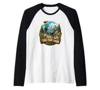 Trail Team Tension Canicross Mountain Run Raglan Baseball Tee