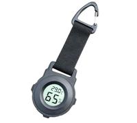 Trail Temperature Humidity Monitor for Hiking Packs, Portable Digital Climate Gauge with Strap Loop and Clear Read Screen, Camp Carry Trail Weather Gauge Backpack Climate Checker Camp Humidity Reader