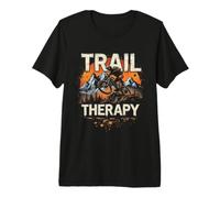 Trail Therapy Mountain Biker in Nature Premium T-Shirt