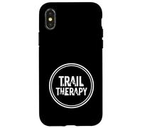 TRAIL THERAPY outdoors forest adventurer hiking camping hike Case for iPhone X/XS