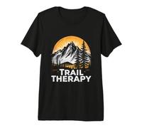 Trail Therapy Sunset Landscape for Nature Lovers Premium T-Shirt