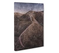 Trail Through The Badlands In South Dakota Canvas Print | Gallery Wrapped 30mm Frame Wall Art | 30x20 inches | Ready to Hang | Modern Landscape Picture | Living Room Bedroom Lounge Office