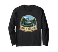 Trail to River Ready Alpine Packraft Route Long Sleeve T-Shirt
