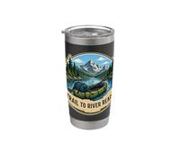 Trail to River Ready Alpine Packraft Route Stainless Steel Insulated Tumbler