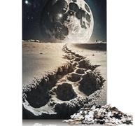 Trail To The Moon Puzzles Jigsaw Puzzle 500 Pieces for Adults Creative Jigsaw Puzzles Difficult Puzzle Challenging Game Gift Toys Teens Family Puzzles 500pcs (52x38cm)