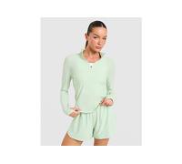 Trailberg Tide 1/4 Zip Top - Green - Womens L