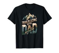 Trailblazing with Dad Hiking Adventure Mountains Outdoors T-Shirt