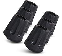 TrailBuddy Walking Stick Rubber Tips - 6 Pack Replacement Feet for Hiking Sticks - 11mm Diameter Ends for Walking Poles - Trekking Pole Ferrules