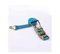 Trailer and Trucks Ratchet Tie Down Rope，Securing Belts with Handle & J Hooks, for Hauling Towing and Securing Loads(100 cm/3.3 ft)