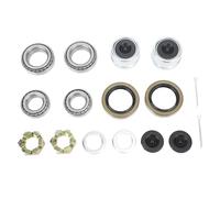 Trailer Axle Bearing Kit Long Lifespan Low Noise 3500LB Capacity 2 Sets 20PCS L68149 L68111 L44649 L44610 171255TB 1.719in I.D 1.98in Dust Caps 1 1/16in to 1 3/8in Axles