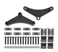 Trailer Axle Hanger Kit Heavy Duty Tandem Trailer Axle Suspension Hanger Kit for 1 3/4in Wide Double Eye Springs Fits 3500 to 7000 Lb Axles Galvanized Steel Cast Iron Construction
