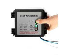 Trailer Break Away Brake Controller Kit With Push To Test Brake Switch For Brake Activation And Secure Trailer Towing(D)