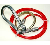 Trailer caravan breakaway cable with split ring 1 meter towing LMX727