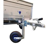 Trailer caravan Pneumatic Jockey Wheel 48mm and split clamp with FIXING KIT