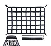 Trailer Cargo Net, Truck Loading Area, Heavy Cargo Net, Robust Small Bungee Net, Compatible with Pickup Loading Area, Trailer, Trunk, SUVs