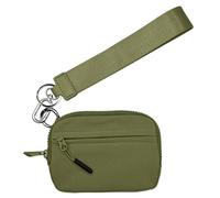 Trailer Compact Compact Women's Money Exchange with Zipper & Hand Loop | Nylon Waterproof Paper Bag for , Cash and Cards, Bag for Everyone's Life, green, riferimento alla descrizione, Please