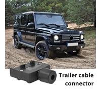 Trailer Connector, 7 Pin Trailer Connector, High Strength Copper Trailer Cable Connector, Truck Signal Light Indicator, Wiring Harness Connector Replacement for Tow Hitch