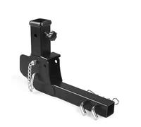 Trailer Coupler, Folding 2" Trailer Hitch Mount Shank Foldable Adapter Cargo Wheelchair Weight Capacity: 500lbs Precise Fit