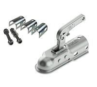 Trailer coupling hitch pressed steel, universal 1300kg 35-50mm coupling kit
