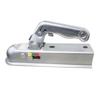 Trailer Coupling Trailer Hitch Tow Hitch, Ball 800kg Load Capacity for 2in Round Tube, 50mm Channel Width Trailer Tongue Coupler