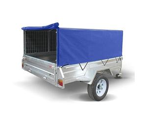 Trailer Cover for the Erde 102, Daxara 107 & MaypoleMP6810 trailers using mesh sided extensions.