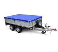Trailer cover for the Ifor Williams LT/LM85 standard model 650GSM Blue Waterproof PVC 252 x 159 x 12cm