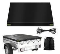 Trailer Covers 7'x4', Waterproof Multi Car Cover, Trailer Tarpaulin Cover Oxford with Storage Bag, for Trailers, Rvs & Campers | Waterproof, Snow, Uv, Storm Protection (214x122x13cm)