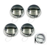 Trailer Document Holder with Wire Attached Cover for Semi Truck, ABS Plastic Document Holder Kit, Registration Card Holder Box, Opaque Gray (4 PCS)