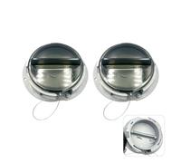 Trailer Document Holder with Wire Attached Cover for Semi Truck, ABS Plastic Document Holder Kit, Registration Card Holder Box, Opaque Gray (2 PCS)