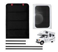 Trailer Door Window Shade - UV Protection Foldable Shield - Windproof Oxford Fabric RV Sun Visor - for Picnic Travel Driving Road Trips Parking Beach Outdoor Adventure Rest Summer