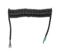 Trailer Extension Coiled Cable 12.8ft 20AWG 7 Core Polyurethane Copper Flexible Durable Trailer Extension Wiring Cable for Tow Truck RV