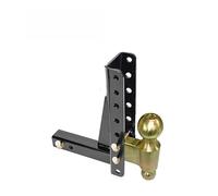 Trailer Hitch, 10000Lbs 7.5"Drop Adjustable Ball Mount Trailer Hitch Tow 2-5/16" Rise Channel-Style RV Parts Camper Caravan Accessorie