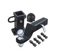 Trailer Hitch, 2 Inch Towbar Tongue Ball Mount With Tow Ball And Hitch Receiver Pin Bolt On Truck Trailer Parts Car Camper Accessories Caravans(Set With 2 Inch Ball)