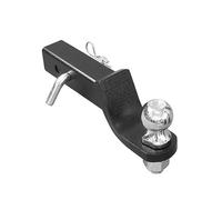 Trailer Hitch, 2 Inch Towbar Tongue Ball Mount With Tow Ball And Hitch Receiver Pin RV Truck Trailer Parts Car Camper Accessories Cara(Set With 2 Inch Ball)