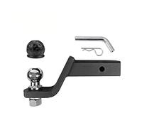 Trailer Hitch, 3 Inch Drop Tow Bar W/50 MM 2 Inch Ball Cover Mount Tongue Hitch Trailer Car RV Boat Parts Accessories(With 2 Inch Ball)