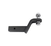 Trailer Hitch, 4 Inch Drop Tow Bar W/50mm 2inch Ball Cover Mount Tongue Hitch Trailer Car RV Boat Parts Accessories(With 50mm Ball)