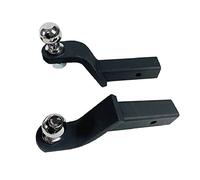 Trailer Hitch, 5 Hole Adjustable Height Tow Bar Hitch Drop Mount 50MM Ball CAP 4000 KG Trailer RV Camper Caravan Parts Accessories(Set With 50mm Ball)
