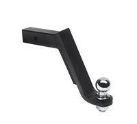Trailer Hitch, 8inch Drop Tow Bar W/50mm 2inch Ball Cover Mount Tongue Hitch Trailer Car RV Boat Parts Accessories(With 50mm Ball)