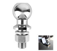 Trailer Hitch Ball 50 mm 3.5 t Ball Head Bolt Straight Farm Rail Diameter 25 mm Screw Ball Head for Tractor Track Up to 3.5 Tonnes