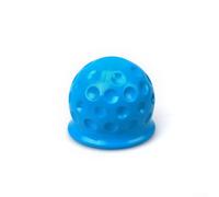 Trailer Hitch Ball Cover 50mm Soft PVC Towball Cap - Rust for proof Dirt Shield for RV for caravan Trucks - Black 55mm Height(Blue)