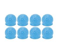 Trailer Hitch Ball Cover Set, 8Pcs Soft PVC, 50mm Diameter, Red - Durable Protection, Prevents Rust and Scratches, Fits RV Caravan Truck Tow Bars (Blue)