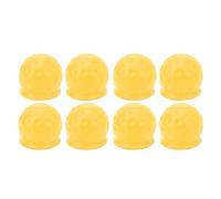 Trailer Hitch Ball Cover Set, 8Pcs Soft PVC, 50mm Diameter, Red - Durable Protection, Prevents Rust and Scratches, Fits RV Caravan Truck Tow Bars (Yellow)
