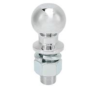 Trailer Hitch Ball Iron Towing Ball 2 Inch Diameter, 1 x 2 1/8 Inch Shank - 6000LB Load Capacity, Solid Construction, Reliable Trailer Connection