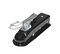 Trailer Hitch, Black Trailer Coupler 2 X 2 Hitch Ball Coupling Straight Tongue 3500 Lbs RV Parts Camper Caravan Accessories