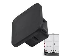 Trailer Hitch Cap - Metal Insert, Rubberized Tube Seal | Tow Slot Protector, 2-Inch Hitch Receiver Attachment, Vehicle Rear-End Cover for Pickup SUV Van, Weather-Resistant Accessory for