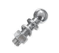 Trailer Hitch, Chrome Extended Long Dia Hitch Mount Tow Ball Capacity 5000Lbs Coupling Trailer Parts RV Camper Caravan Accessories(50mm Ball)